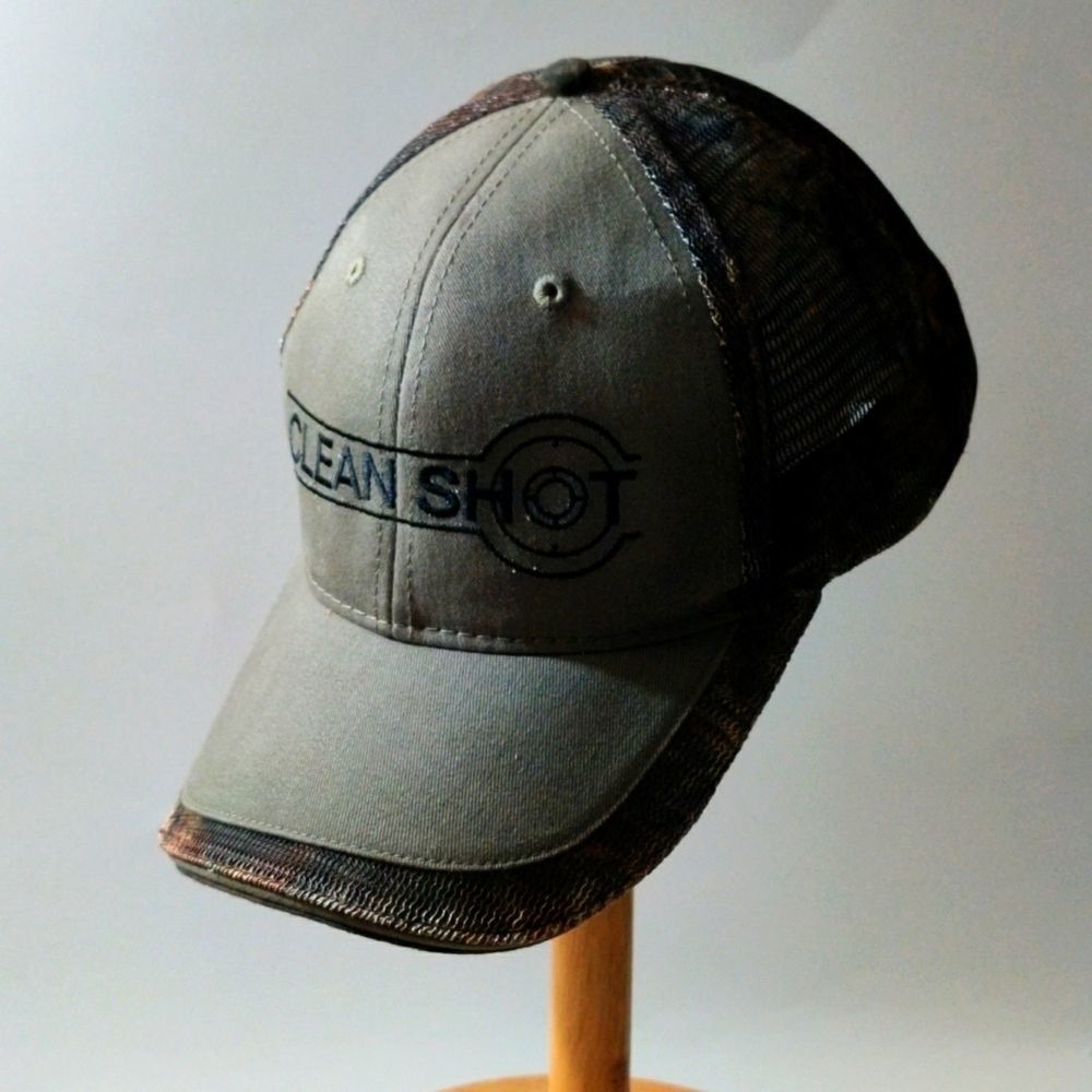 Clean Shot Camo And‎ Grey Hunting Adjustable Strap Hat